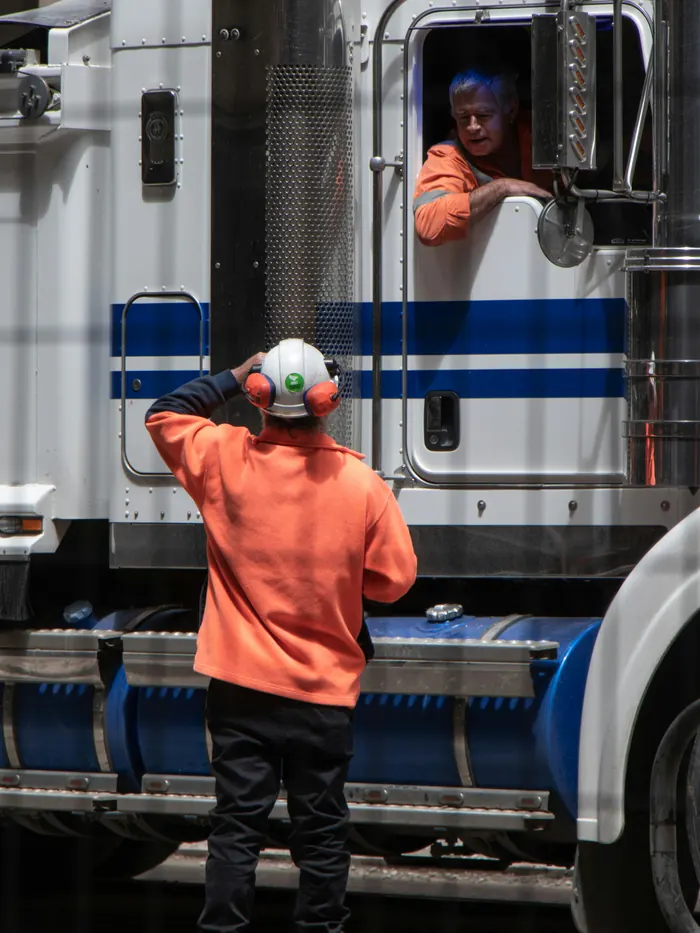 Truck driver and yard supervisor